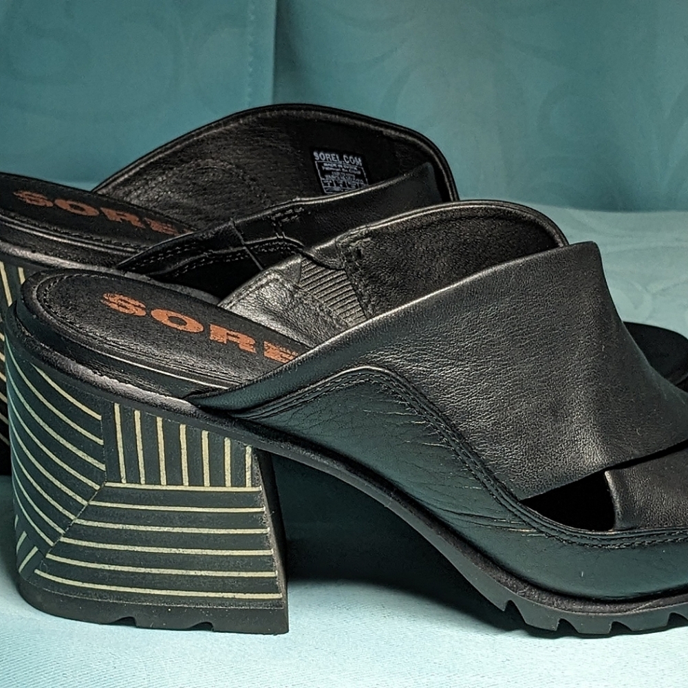 Sorel Nadia Mule Heels Size 7
